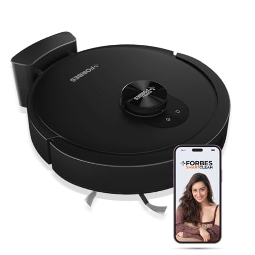 Eureka Forbes SmartClean Home Mapping Turbo, 7000Pa HyperSuction Robotic Vacuum Cleaner | LiDAR 3.0 & Quick Home Mapping | Wet Mopping | 3-Hour Run Time | Smart App Control | Voice Control view 1