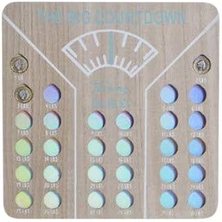 Snowflakeheaven Weight loss journey reward board, Motivational fitness progress tracker reward yourself with £1 for every 1LB you loose. Includes sticky dots to keep money in place.