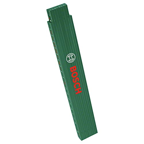 Bosch Maßstab 2m (Robuster hochwertiger Zollstock für genaues Messen bei Heimwerkerarbeiten; glasfaserverstärktes Nylon; metrische Skala; 10 Segmente)