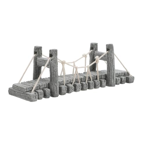 GAROZATION Miniatur Brücke Dekorationsfigur Für Mikrolandschaften Handgefertigte Gartenbrücke Aus Hochwertigem Material Für Terrarien Und Aquarien Schafft Bezaubernde Landschaften