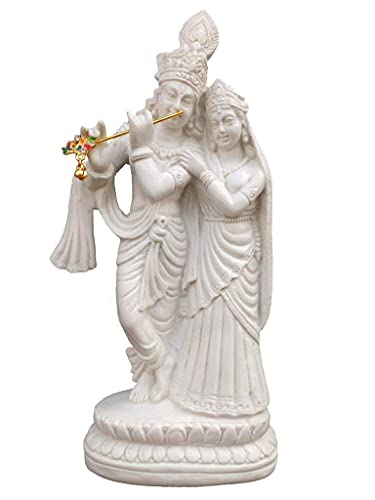 Indie Karigaari India Radha Krishna Statue l Polyresin Radha Krishna Idol l Hand Made Radha Krishna Murti l Best Gift l Home Decor showpiece.