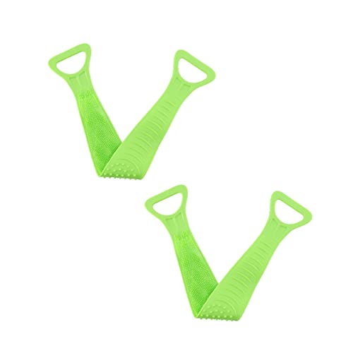 Ipetboom 2pcs Long Exfoliating Bath Towel for Back Scrubbing Comfortable and Durable Shower Towel Portable Bathing Supplies for Skin Cleaning Travel