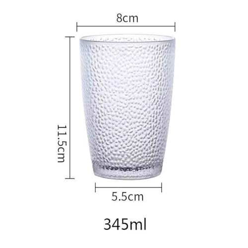 Copa de vidrio resistente al calor taza de agua apilable grande color marrón para jugo 3