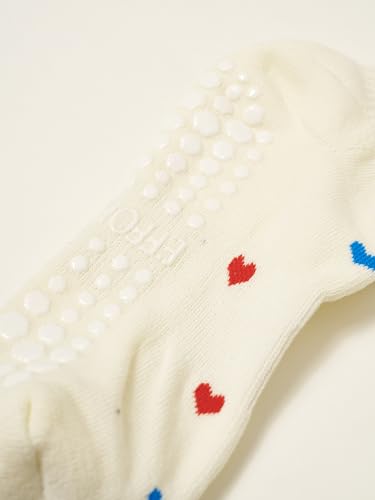 Image of Shapes Studio Half Calf Grip Socks, Cute Fruit Pilates Socks, Ruffle Socks, Non-Slip for Barre Yoga