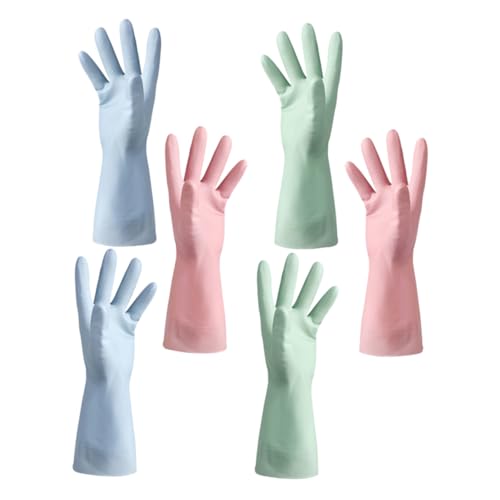 OATIPHO 3 Guantes de domésticas impermeables guante para para lavavajillas de polivinilo