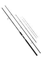 Mitchell Adventure 2 Feeder, grobe Angelruten – langlebige Glasverbund-Schwimm-Futterstation für grobe Angelruten mit Edelstahlführungen, schwarz / rot