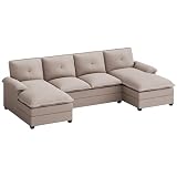JAMFLY U-Shaped Couch 4 Seat Sofas