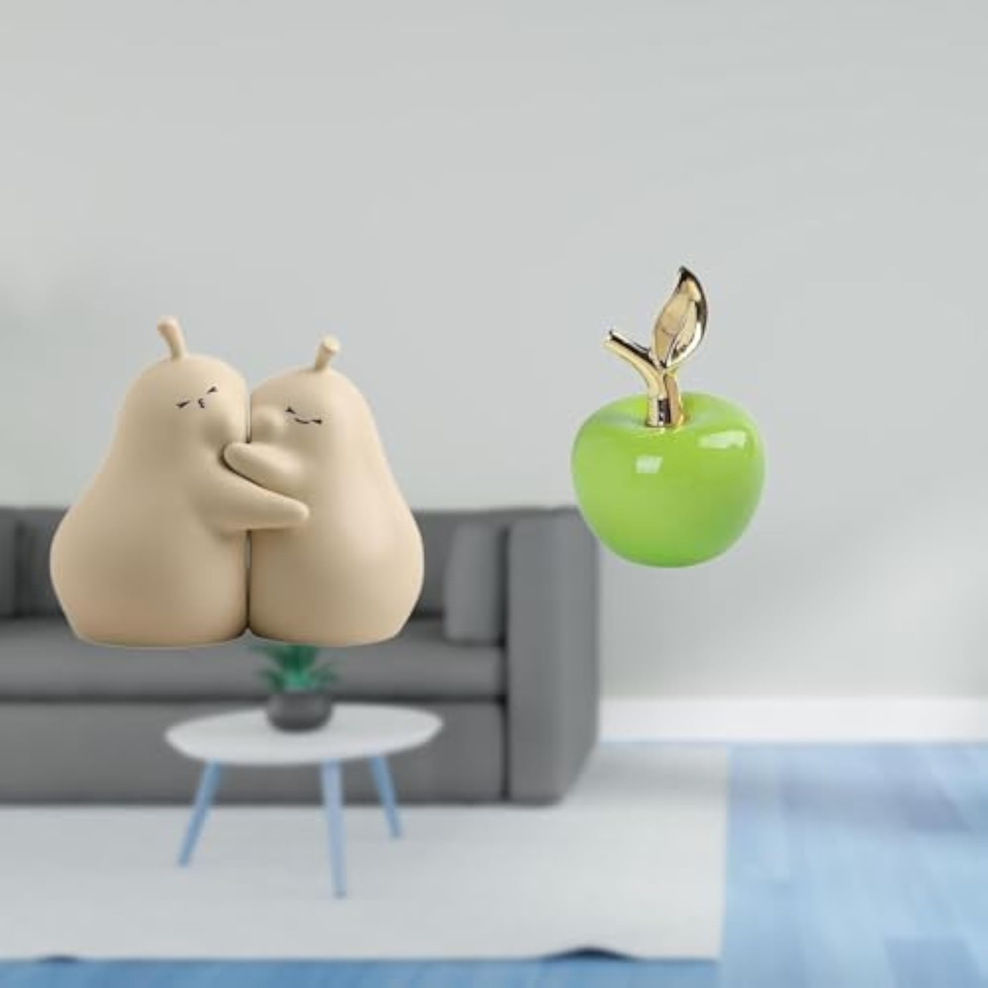 Hugging Pear Book Stand Ceramic Bookend, Fine Workmanship