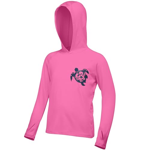 Image of Boys Rash Guard Swim Hoodie, Kids Long Sleeve Sun Fishing Shirts