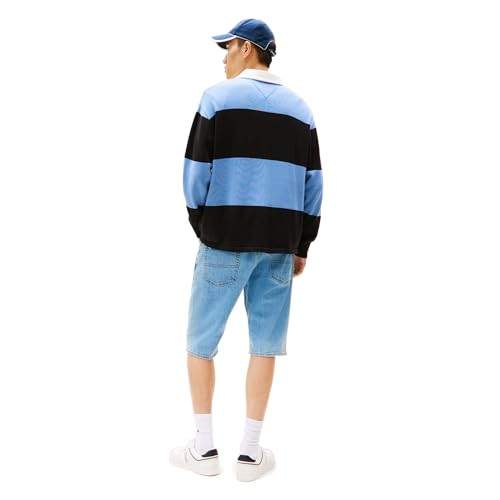 Tommy Jeans Men's Striped Rugby Sweater Polo Shirt4