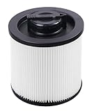 DEWALT Vacuum Filter Replacement DXVC6910, Fit for 6-16 Gallon Wet Dry Vacuum Cleaner, Compatible with DXV06P, DXV09P, DXV09PA, DXV10P, DXV10PL, DXV10S, DXV10SA, DXV10SB, DXV12P, DXV14P, DXV16P