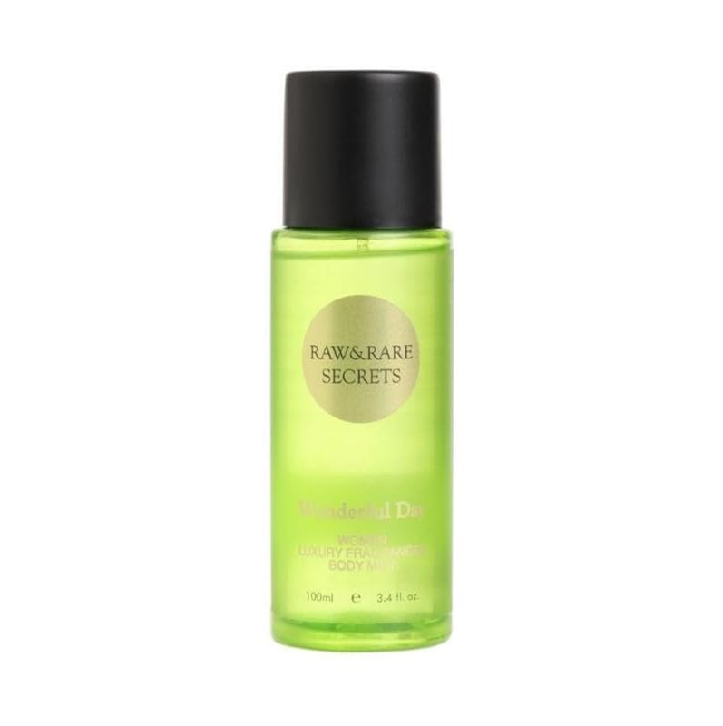 Raw&Rare Secrets Wonderfull Day | Woody, Spicy | Long Lasting, Strong Perfume Body Mist - 100 ml (For Women)-picture-51