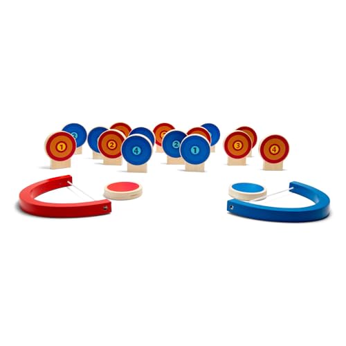 Cibles de couleur BS Toys avec arc et comptage de points pour duel enfant