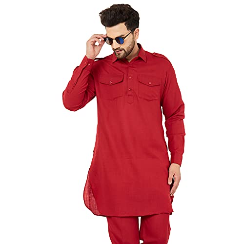 Image of ARMAAN ETHNIC Casual Pathani Suit With Pant For Men
