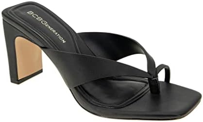 BCBGeneration Women's FLIAN Heeled Sandal, Black, 7.5 | Image 1