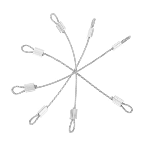 Uonlytech 4Pcs Safety Cable Lock with Coated Wire for Ceiling Fan Accessories Enhanced Stability Security Lanyard Easy Installation for Stage Lighting Locking