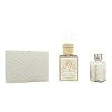 Perfumador rectangular de cristal angelito detalles en oro en caja de regalo. Bombonera para boda, bautizo, comunión, confirmación, graduación, aniversario y regalos útiles (Ángel 3)