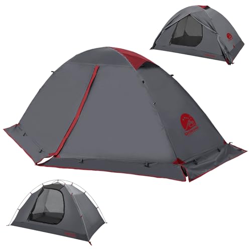 Image of 1 /2 Person Backpacking Tent for 4-Season - Winter Waterproof Tent for One Person, Lightweight Camping Gear for Backpacking, Easy Set Up Cold Weather Essentials by Underwood Aggregator