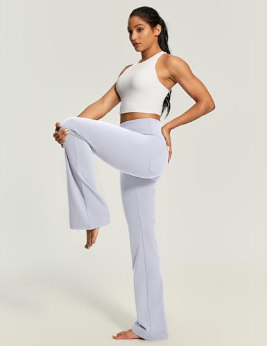 Image of Yoga Pants Women High Waist Workout Bootcut Flare Leggings with Pockets