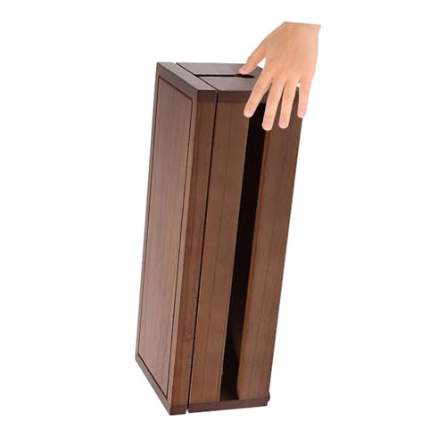 Boîte de rangement pour multiprises en bois massif organisateur de câbles électrique de bureau