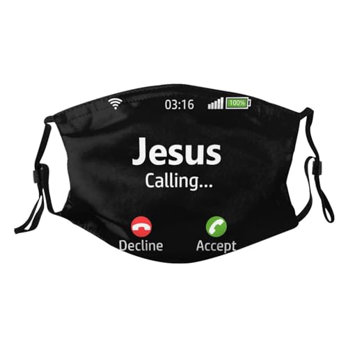 Jesus is Calling Christian Adult Dust Mask Adjustable Dust Face with 2 Filter85