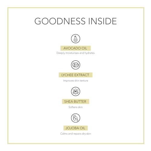 Avacado Lychee Foot Cream | Shea Butter & Jojoba Oil | 2-in-1 Moisturiser & Deodoriser | Intensive Foot Moistursing & Repair | 100 g