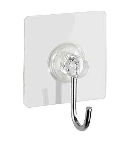 Preisvergleich Produktbild WENKO Static-Loc® Nickelhaken eckig Transparent