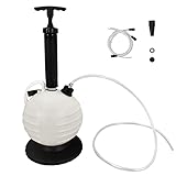 Fkstyle 6L大容量 手動式オイルチェンジャー 上抜き式 ジャッキアップ不要 高密度HDPE素材 軽量1.34kg 多用途 目盛り付き 水槽にも エンジンオイル交換 ポンピング式