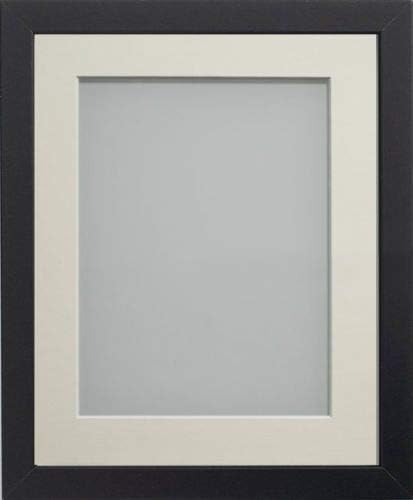 Frame Company Allington Black 12x10 inch Frame With Ivory Mount For Image 9x7 inch *Choice of sizes*