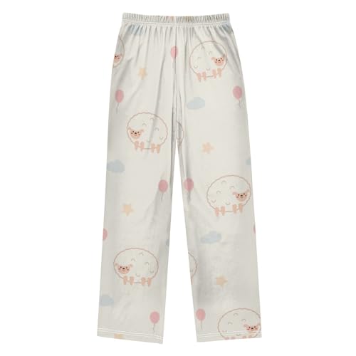 Balloon Sheep Boys Pants Boys Athletic Pants Long Pant for Boywith Pockets Wide-Leg Size 6-14Y2