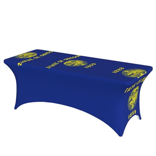 Nappe de table extensible lavable en élasthanne imprimé Oregon - 2