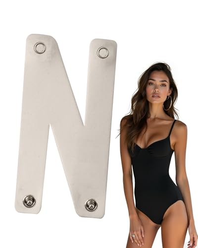 Anyhorse Bodysuit Extender for Women Flexible N-Shape Design for Long Torsos Soft Stretchable Fit Adjustable 2-Snap (03 Beige Small)