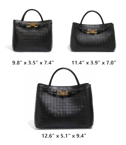 Bolso tejido para mujer tipo Tote y Hobo de cuero PU miniatura 2