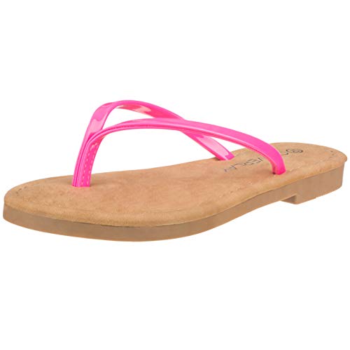 CLOVERLAY Girls Kids Summer Comfort Casual Thong Flat Flip Flops Sandals Slipper