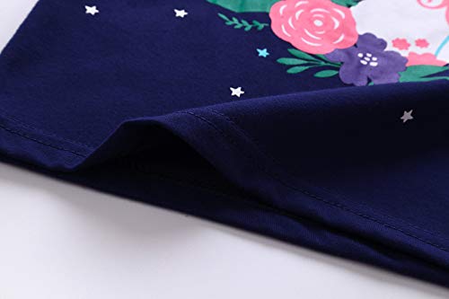 Image of Koian Little Girls' Short Pajamas Sets Toddler PJS Cotton Kids Sleepwears