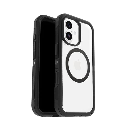 Image of OtterBox iPhone 17 Defender Series Pro XT Clear Case - Dark Side - Black - Tough, Rugged & Durable iPhone Case, Snaps on MagSafe
