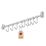 L'appendiabiti in acciaio inox Intirilife è un supporto a parete pratico e salvaspazio con ganci mobili. Può essere utilizzato universalmente in cucina, in bagno, in garage o in tutta la casa.