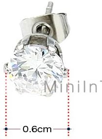 CAETLE® Women's Fine Silver Zicron Stud Earring With Diamond Mounted