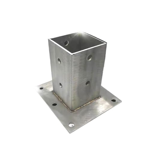 Support de poteau 90x90 en acier renforcé de 4mm pour une clôture de jardin durable