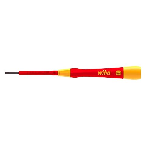Wiha 42471 Series 2270P Pico Finish Electric Fine Screwdriver, Slotted, 3.5 mm x 65 mm Size Cover