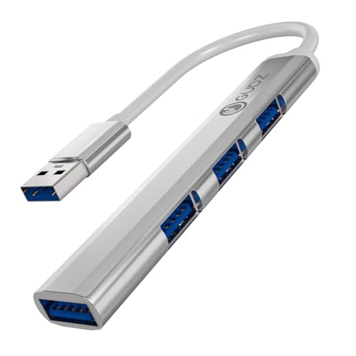 GUDZ Hub Adaptador USB Dockstation 4 em 1 Divisor Multi-Porta USB A Para USB 3.0 4 Portas Portátil Para Periféricos, Computador, PC, Laptop, Notebook, Webcam, Teclado Impressora, Mouse | HUB USB 3.0 |