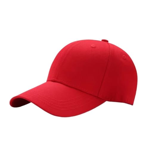 Gorra de béisbol roja para proteger del sol en paseos y playa