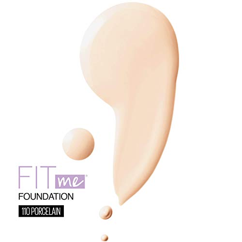 Maybelline Fit Me Dewy + Smooth Spf 18 Liquid Foundation Makeup, Porcelain, 1 Count #TOP4
