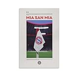 QZFNCOYU Póster artístico de Mia San Mia del Bayern de Múnich, lienzo decorativo para dormitorio, oficina, habitación, regalo, 40 x 60 cm