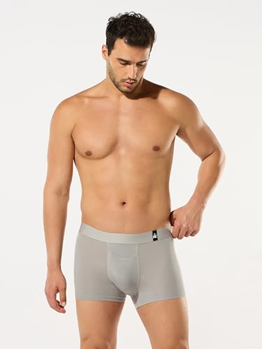 Image of ESSA Men's Ultra-Soft Modal Trunk Underwear | Moisture-Absorption with 4-Way Stretch | Breathable Contour Pouch, Microfiber Waistband with Spandex