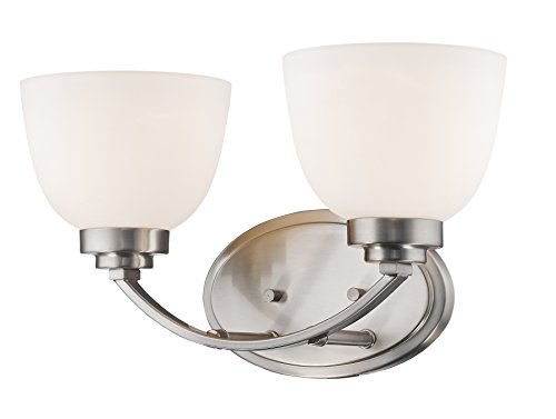 Z-Lite 443-2V-BN 2 Light Vanity, Brushed Nickel