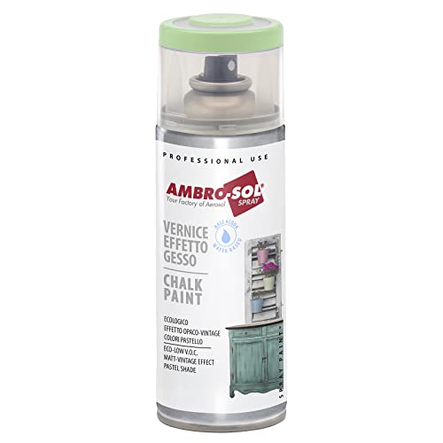 AMBRO-SOL, Pintura Efecto Tiza, Acabado Ultra Mate, Uso Interior y Exterior, Spray 400 ml