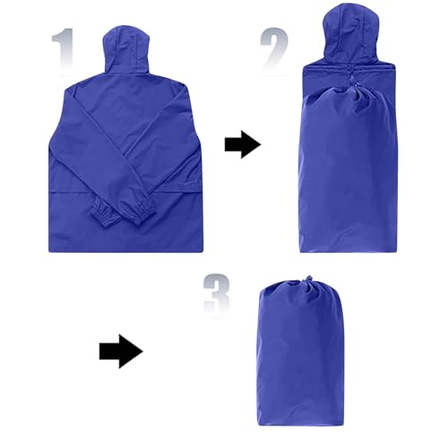 Veste homme imperméable pliable légère pour sport cyclisme