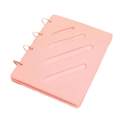 Zxpjkyu Organizzatore per Accessori per Capelli Libro Contenitore per Fermagli Porta Fiocchi Custodia per Elastici Portatile in Feltro Adatto per Bambine Ado, Rosa