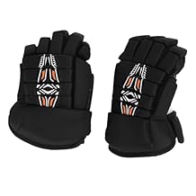 Hockey Gloves Pair, 14 Inch, Breathable Lightweight Protective Design - Extra Padding for Hand Safety, Mesh Ventilation for Comfort, Ideal for Ice and Roller Hockey Players